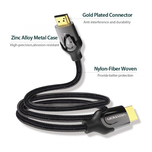 Nylon Braided HDMI Cable 4K - Image 5