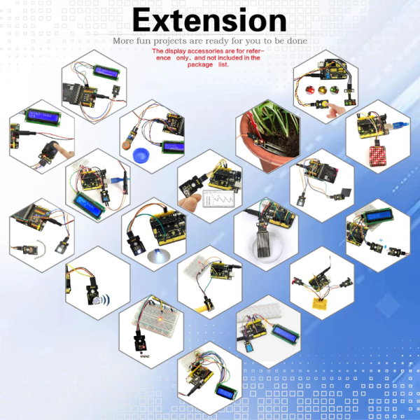 Keyestudio 48 in 1 Sensor Module Kit Electronic Starter Kit for Arduino - Image 4