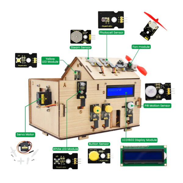 Keyestudio Smart Home Kit with PLUS Board for Arduino - Image 4