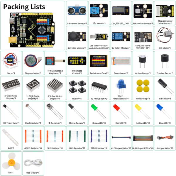 Keyestudio Complete Starter Kit for Arduino (includes Plus mainboard) - Image 8