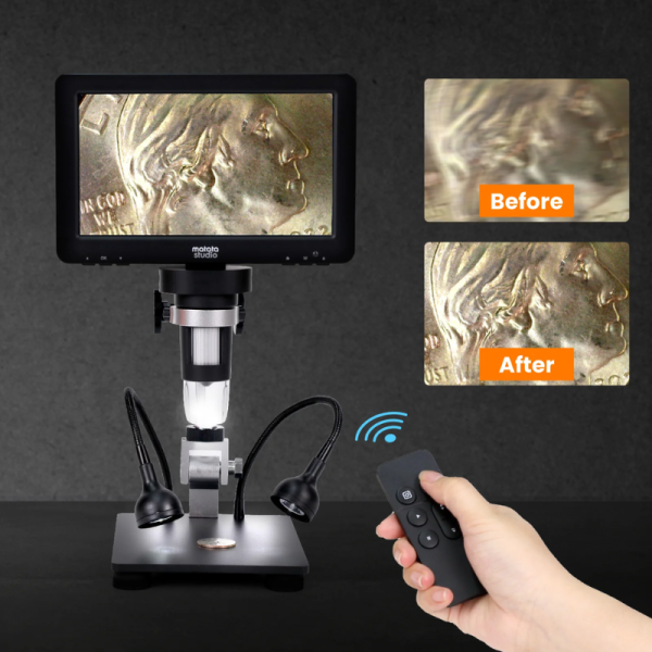 Matatastudio MT2 Digital Microscope 1080P Resolution 7'' IPS 1200X HD Screen HDMI Output STEM Eucational for Kids & Teens - Image 3