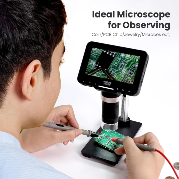 MatataStudio M2B 1000X Digital Microscope with 4.3'' LCD Screen TV Supported 1080P Magnifier for Kids STEM Toys - Image 7