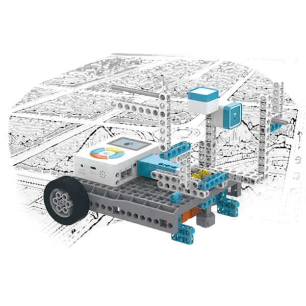 WhalesBot AI Module 5 Scratch, C, Python & Action Editor Coding Kit with Built-in Bluetooth & 16 Courses STEM Education for Kids Ages 8+