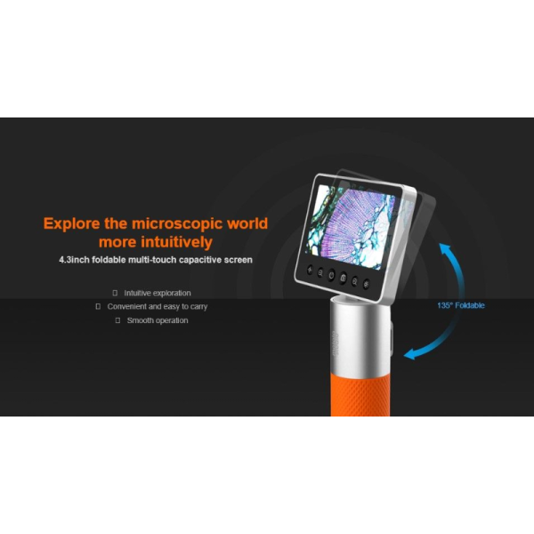 MatataStudio MX2-A Handheld Digital Microscope 4.3inch Foldable Screen Multi-Touch - Image 3