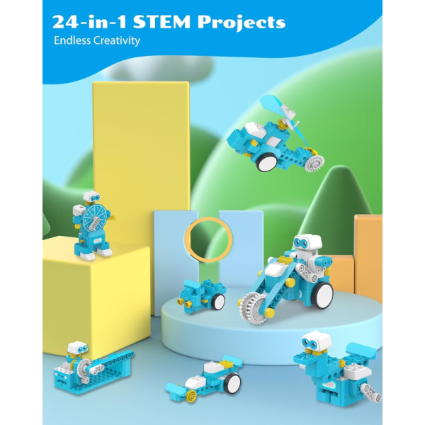 WhalesBot B3 Pro 24-in-1 STEM Card & Pen Coding Robot Kit STEM Robotics for Kids Ages 4+ - Image 5