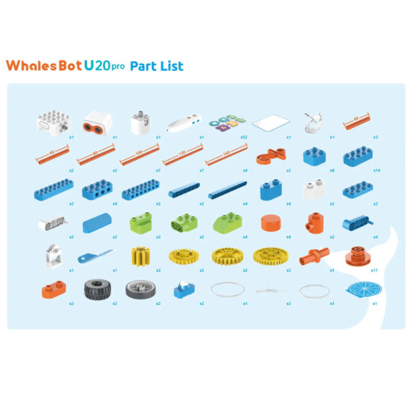 WhalesBot U20 PRO Project-Based Learning & Screen-free Coding Kit STEM Education Ages 4+ Kids SG - Image 6