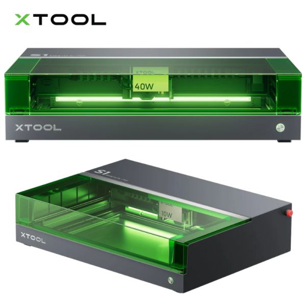 xTool S1 Enclosed Diode Laser Cutter Laser Engraver and Cutter Machine with Air Assist & Honeycomb