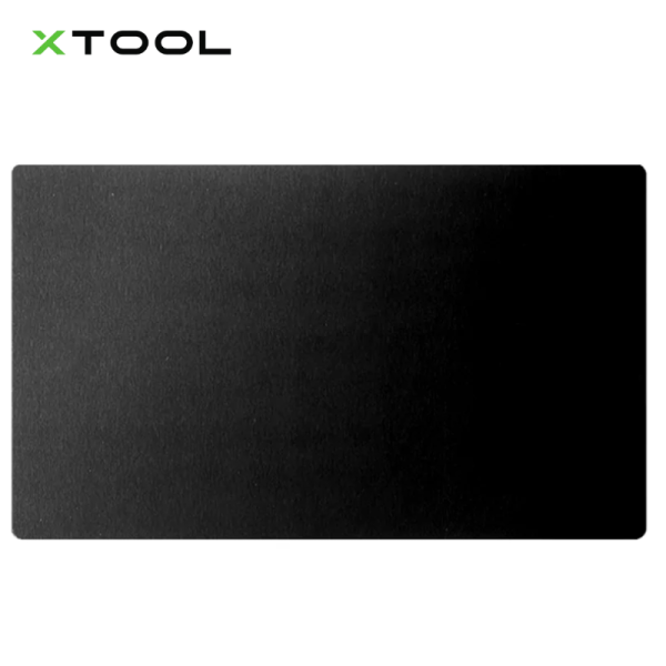 XTool Material Glossy Black Aluminum Metal Business Cards (300pcs) for Laser Engraving