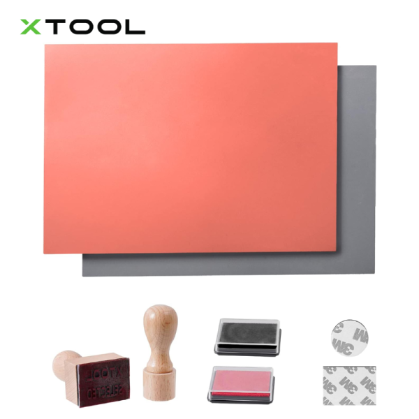 xTool Laser Engarving Rubber Stamp Set 2pcs