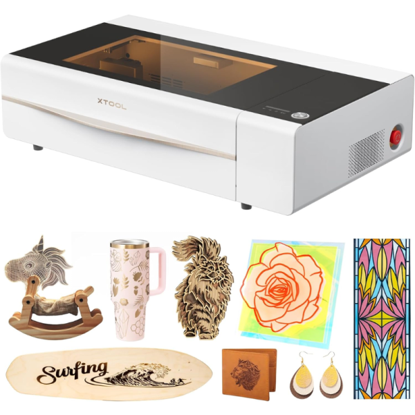 xTool P2S 55W CO2 Laser Cutter Smart Desktop CO2 Laser Engraver and Cutter Machine, Dual Smart 16MP Cameras - Image 2