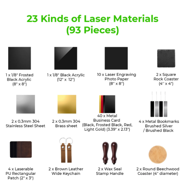 xTool F1 Ultra Laser Material Kit - Image 3