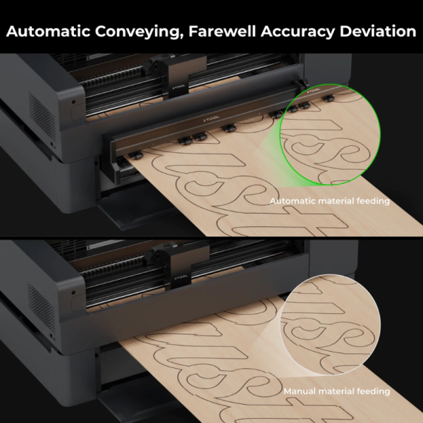 xTool Automatic Conveyor Feeder for xTool P2S & P2 and Conveyor Rail for xTool P2_ClassIV - Image 5