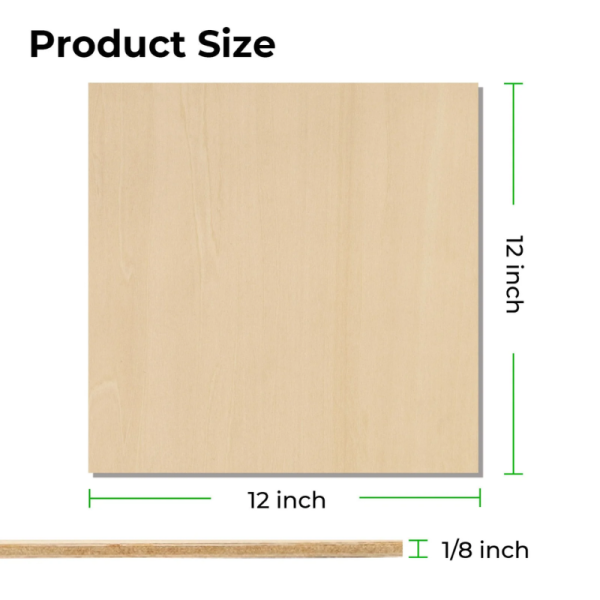 xTool 1/8" Plywood Sheets Trial Kit (18pcs) - Image 6