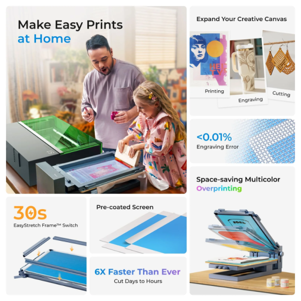 xTool Screen Printer: 1st Screen Printing Solution with Laser & without Laser - Image 6