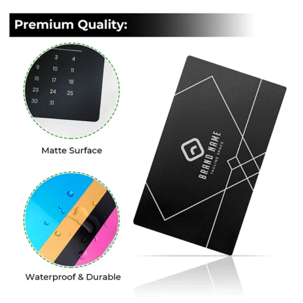 XTool Material Glossy Black Aluminum Metal Business Cards (300pcs) for Laser Engraving - Image 7