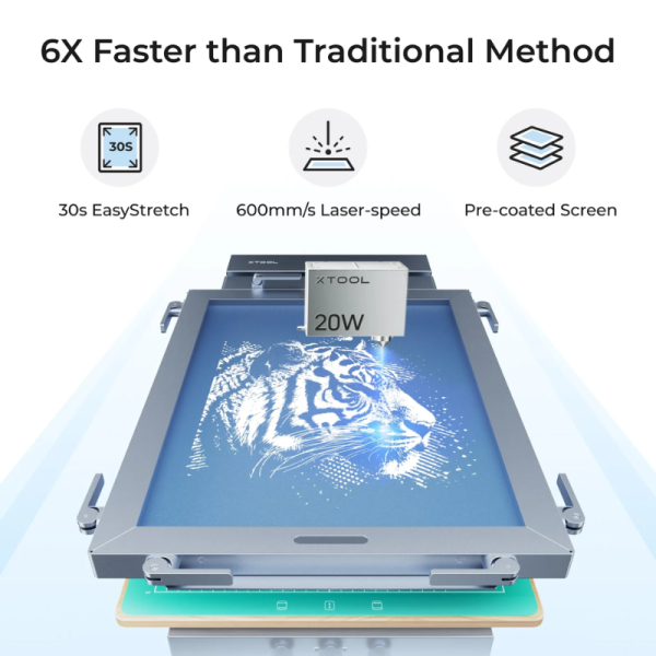 xTool Screen Printer: 1st Screen Printing Solution with Laser & without Laser - Image 8