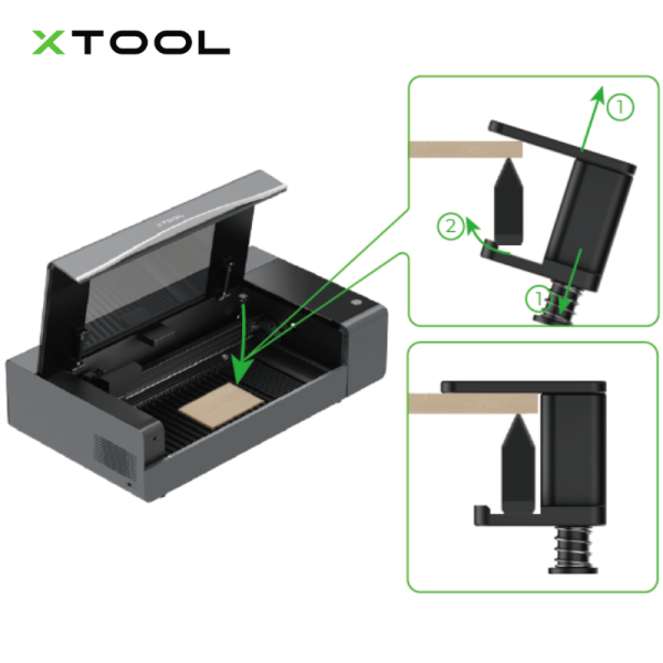 xTool P2 Accessories, xTool Slats Pack (12 pcs), Laser Tube for xTool P2, Laser Mirrors Pack (3 pcs), Laser Lens for xTool P2, xTool P2 Material Clamps - Image 13