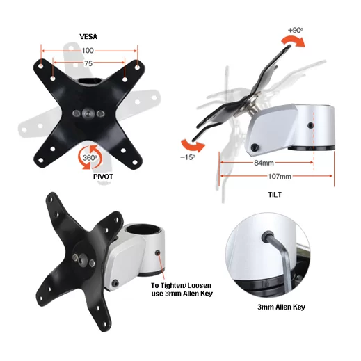 Infinite Monitor Arm MR127 (Dual Monitor) - Image 2