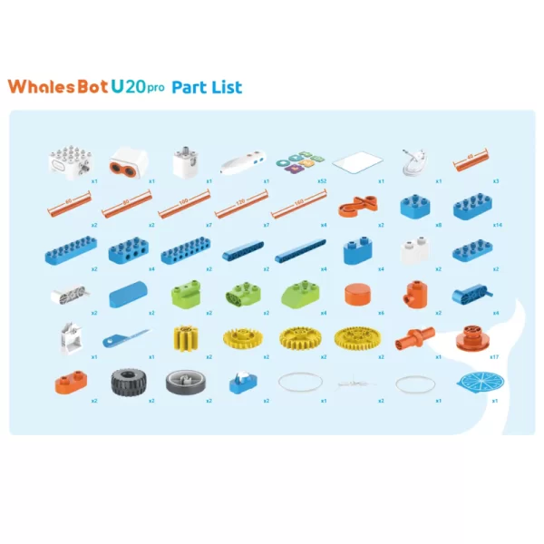 WhalesBot U20 PRO Project-Based Learning & Screen-free Coding Kit STEM Education Ages 4+ Kids SG - Image 6