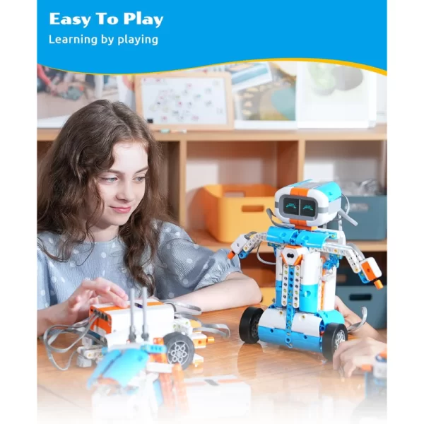 WhalesBot E7 Pro 12-in-1 STEM APP Coding Robot Kit Scratch Programming for Kids Ages 8+ - Image 6